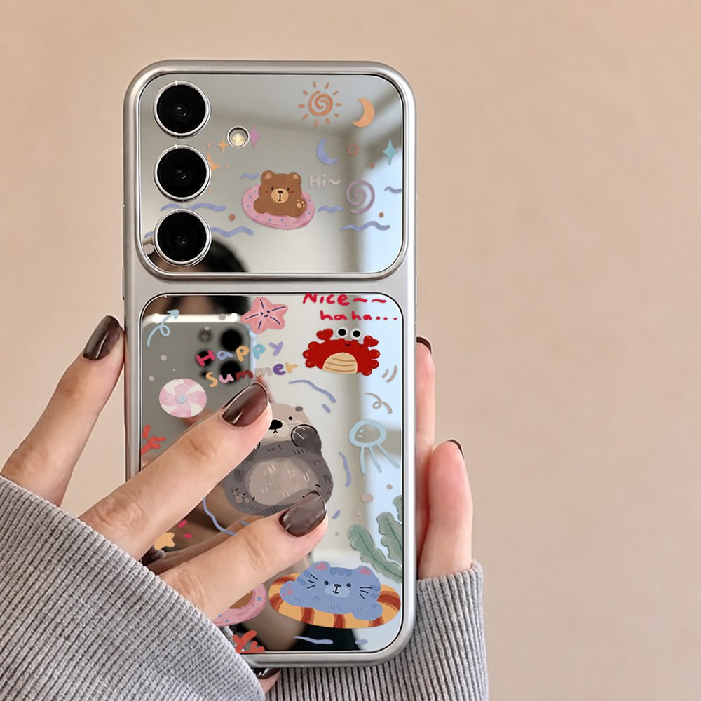 Funda con espejo y cordón con  - Phone Cases Galaxy A16 5G reseña y precio